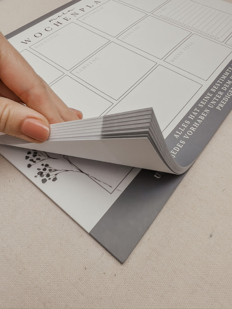 Wochenplaner mit Bibelvers 50 Seiten