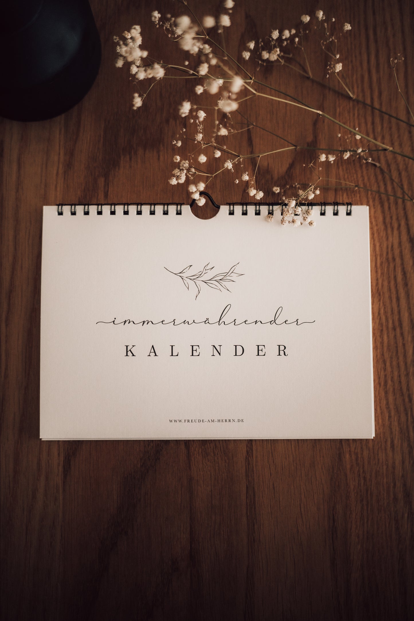 Christlicher Ewiger Kalender mit Blumen