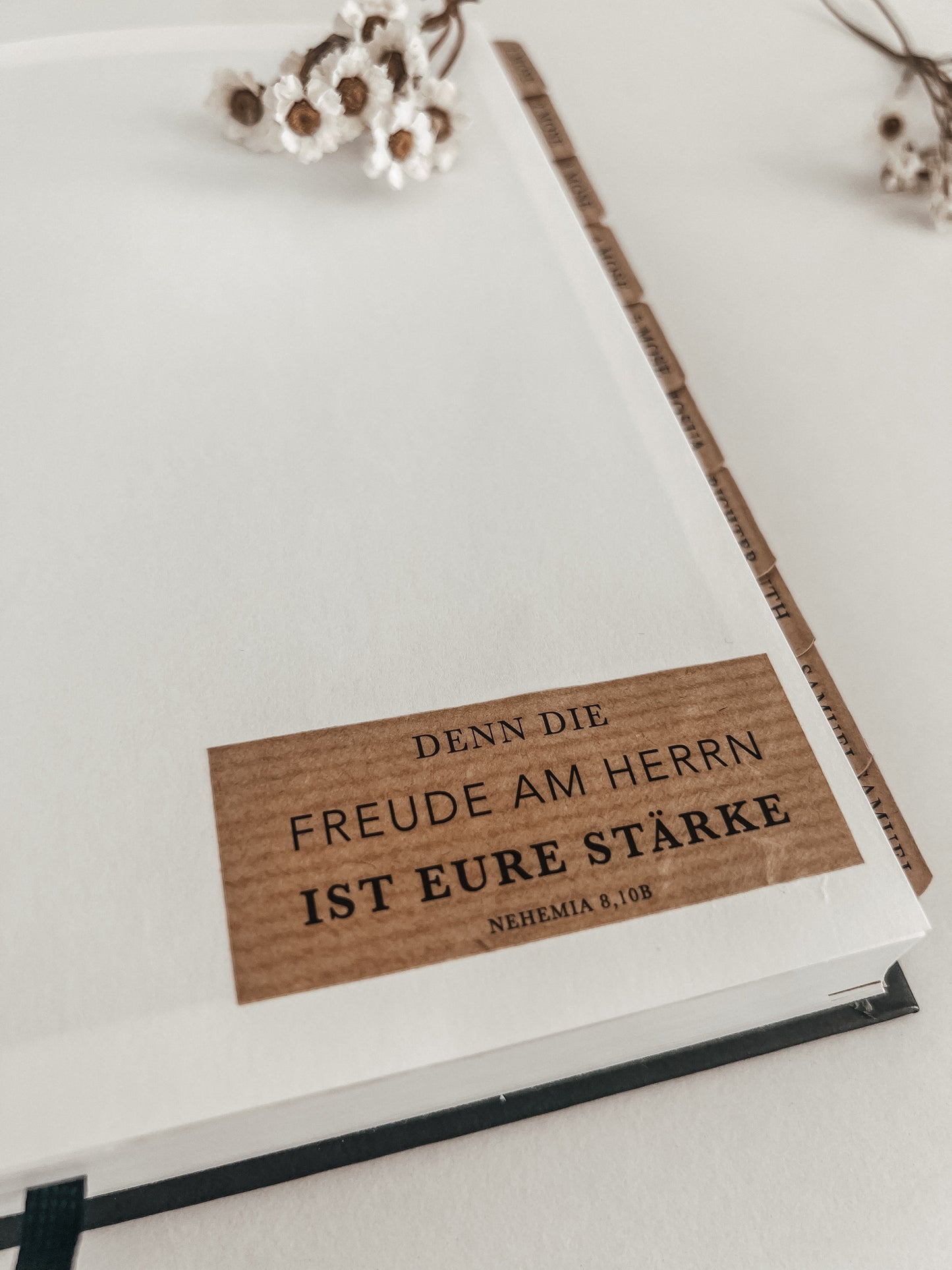 Bibelregister | Bücher der Bibel | Kraftpapier, selbstklebend
