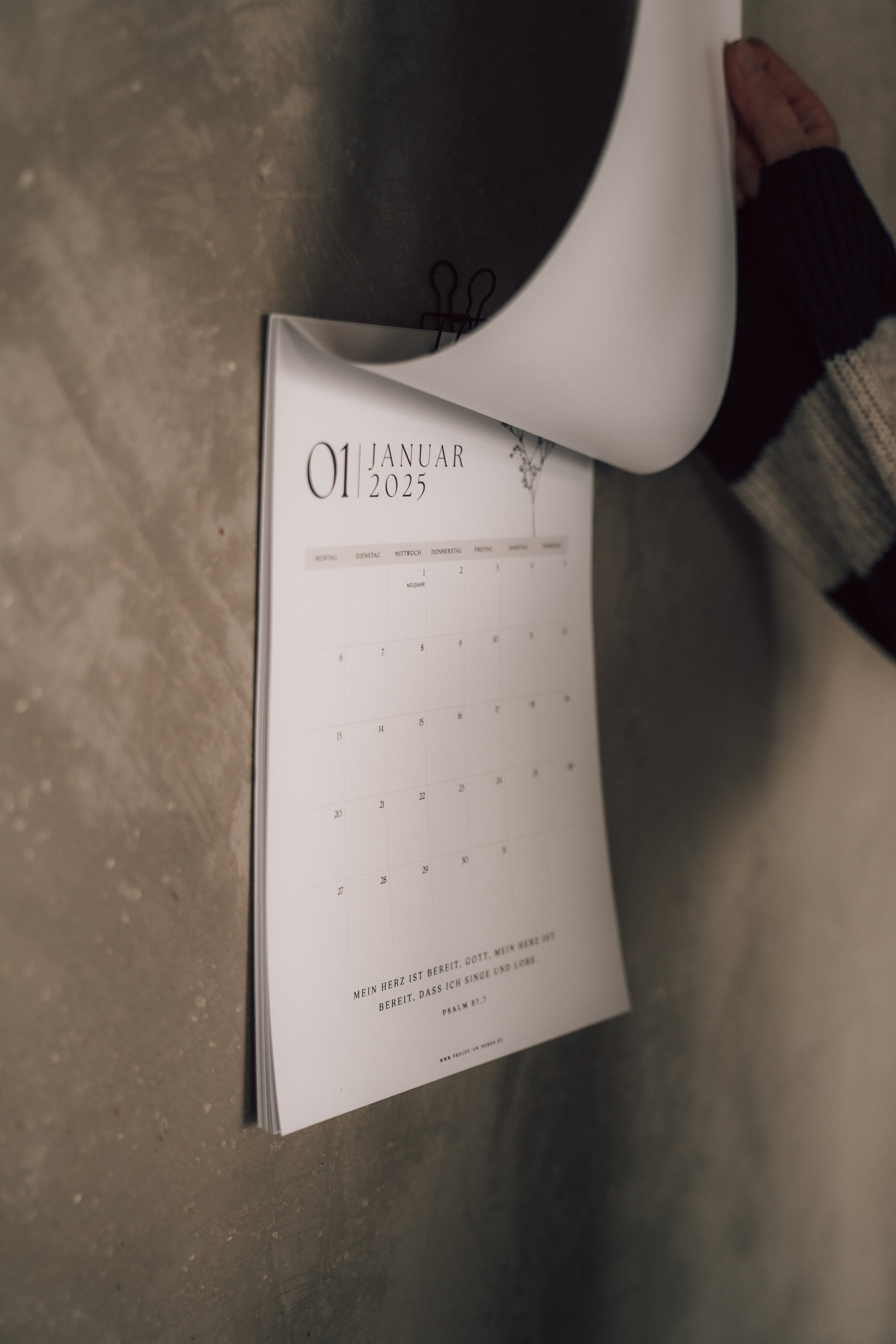 Kalender 2025 mit Bibelversen