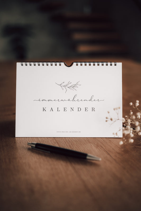 Immerwährender Kalender mit Bibelversen aus den Psalmen